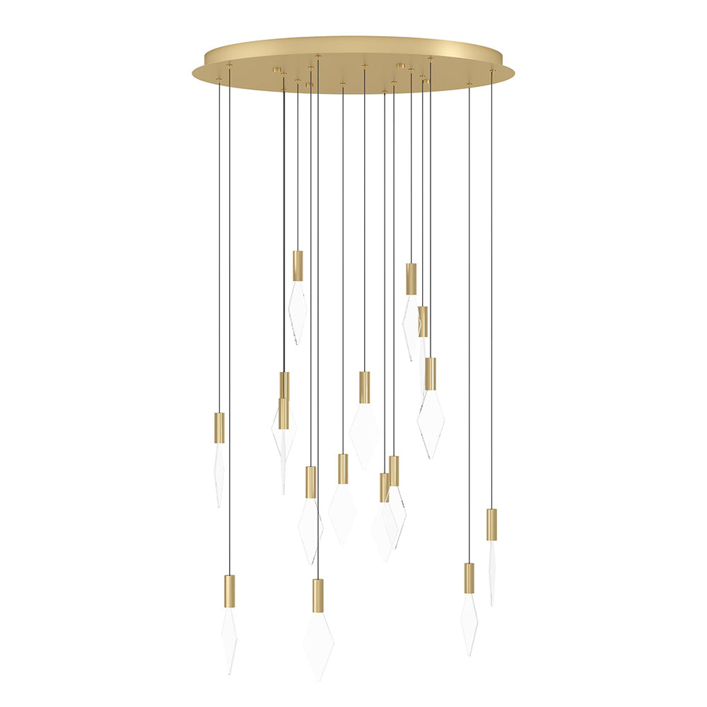 Mirador 16 Light Dimmable LED Pendant Brass / Warm White - 390361