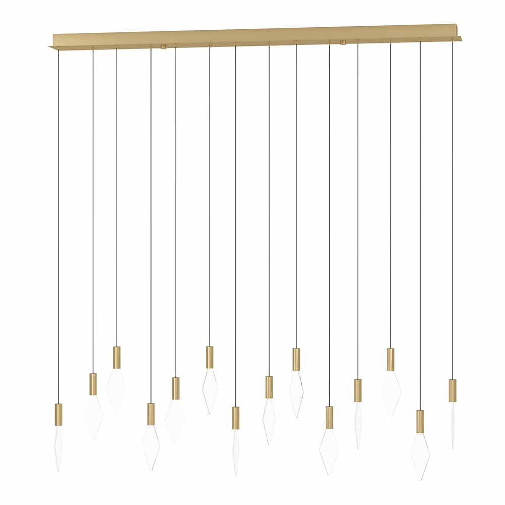 Mirador 14 Light Dimmable LED Pendant Brass / Warm White - 390362