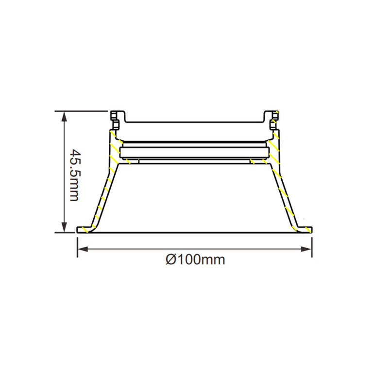 Recessed Adjustable Downlight Frame White - 3AD01-90WHITE