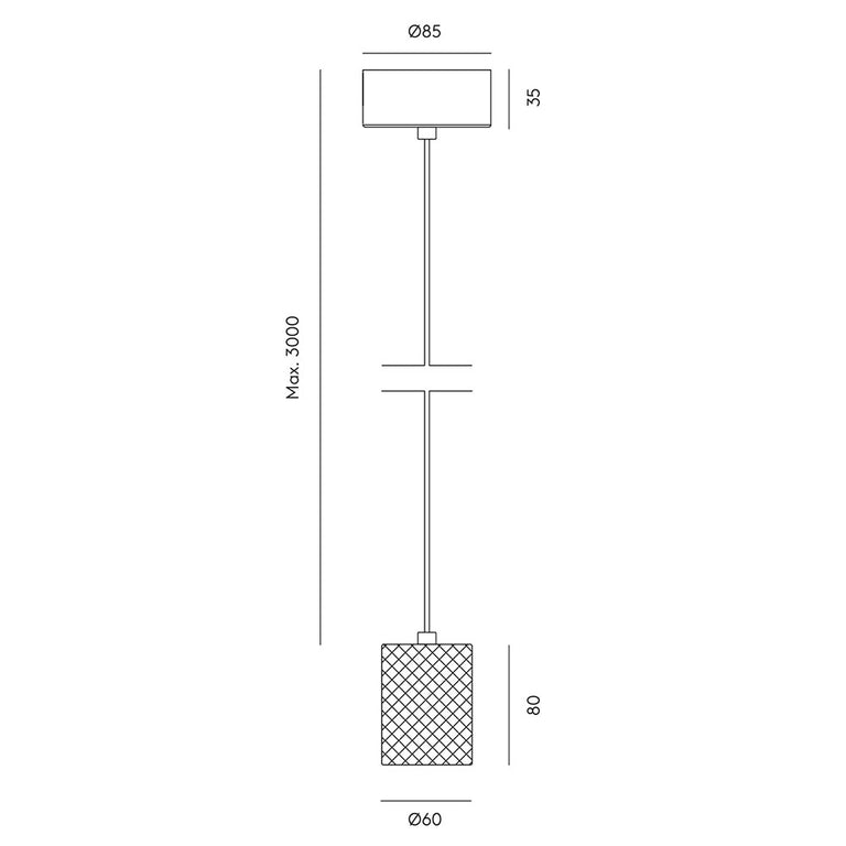 Tera LED Pendant Matt Brass - ARO.C1260/ORO