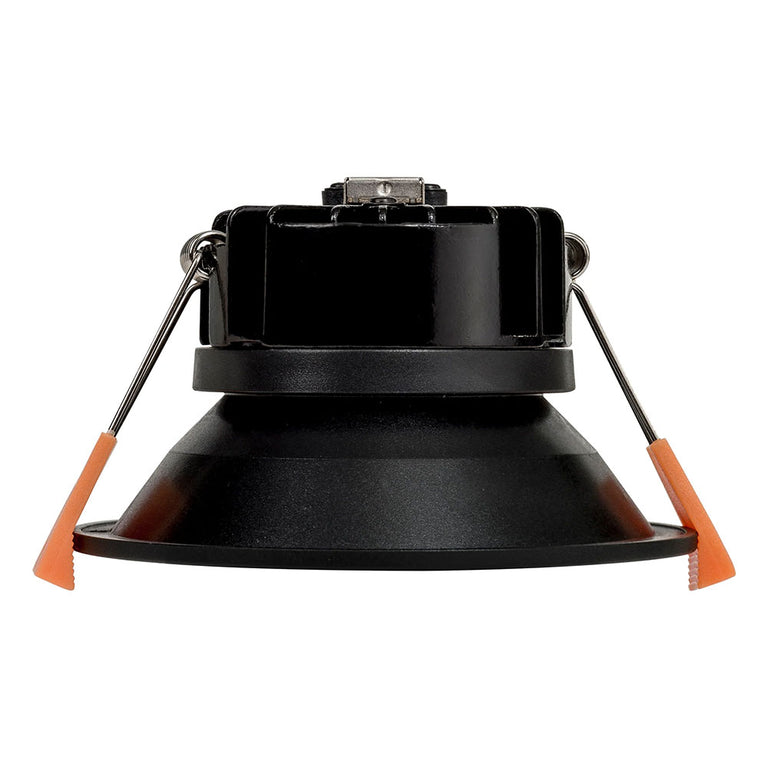 Gleam 9W 240V LED 100mm Downlight Black / Warm - HV5528D2W-BLK