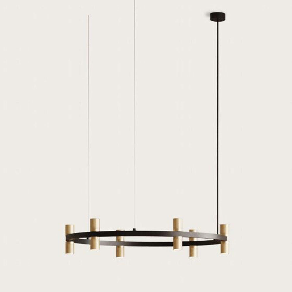 Tura 12 Light LED Pendant Matt Black / Aged Gold - ARO.C1313/C/ORO