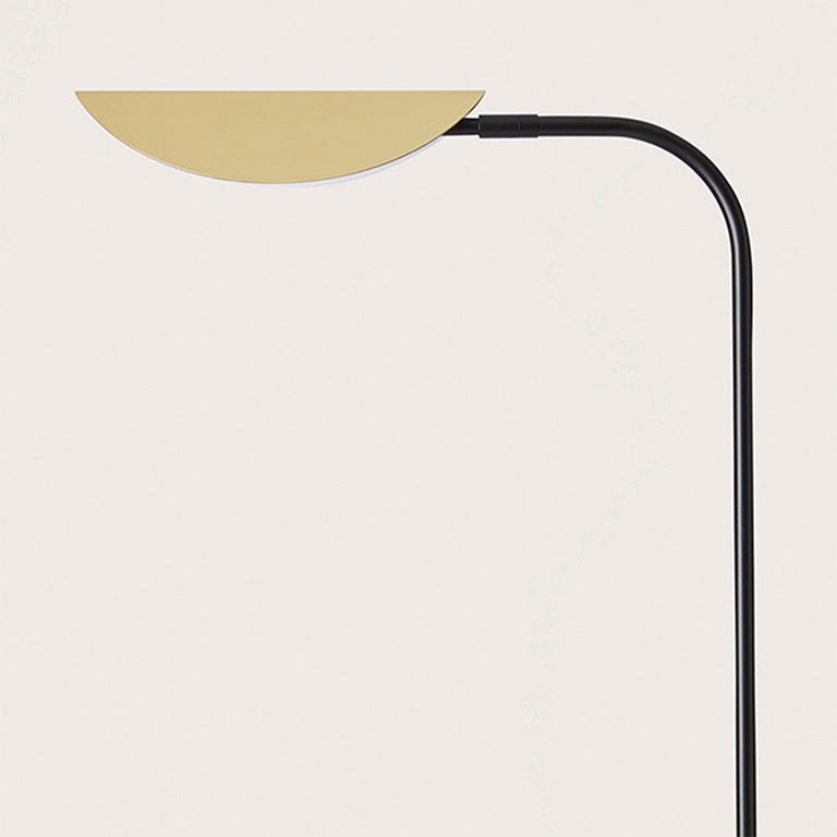 Ficus LED Floor Lamp Matt Black / Matt Brass - ARO.P1243
