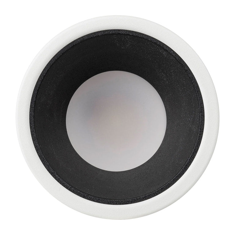 Gleam 9W CCT 240V LED 82mm Downlight White & Black - HV5529T-WB