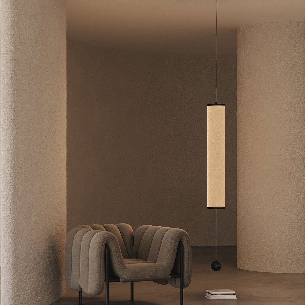 Nooi LED Vertical Linear Pendant Matt Black - ARO.C1276/L-V