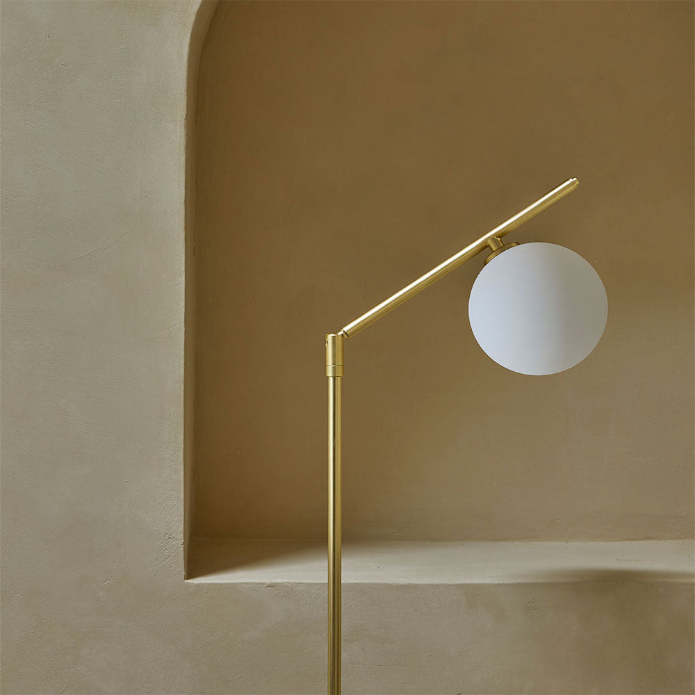 Endo LED Floor Lamp Matt Brass - ARO.P1156/ORO