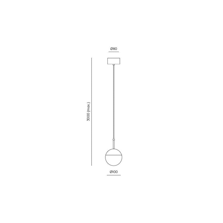 Dora LED Pendant Shiny Gold - ARO.C1228