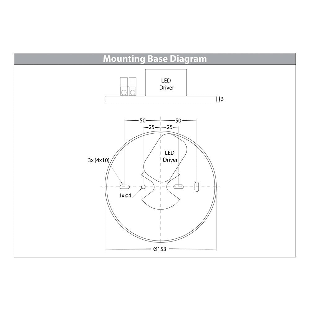 Nella 18W CCT 12V DC LED Surface Mounted Downlight Black - HV5805T-BLK-12V