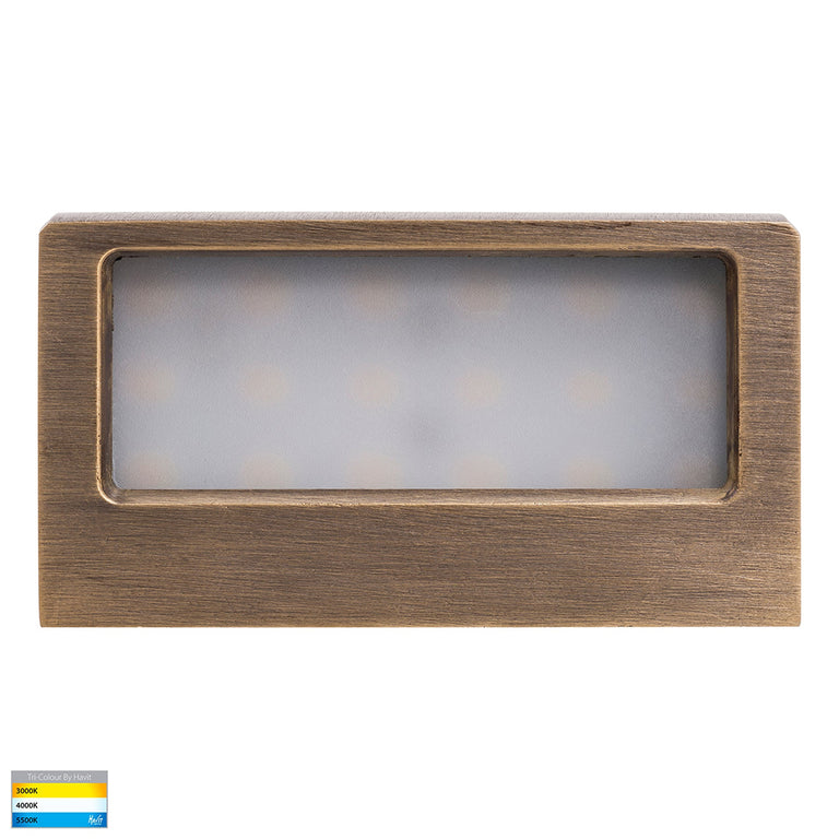 Ridge 6W CCT 12V DC LED Step Light Solid Bronze - HV3283T-BRZ