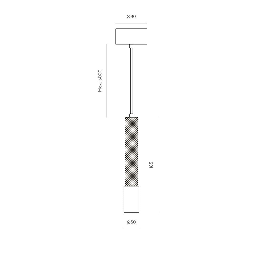 Ycro LED Pendant Matt Brass - ARO.C1297/ORO