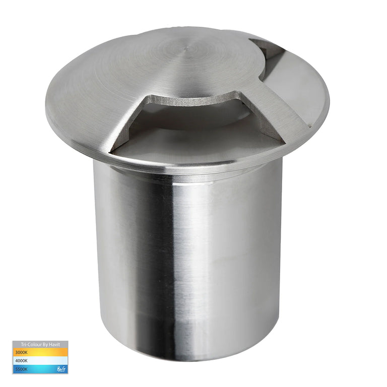 Viale 5W CCT 12V DC MR16 LED Driveway Three-Way Light Stainless Steel - HV19082T