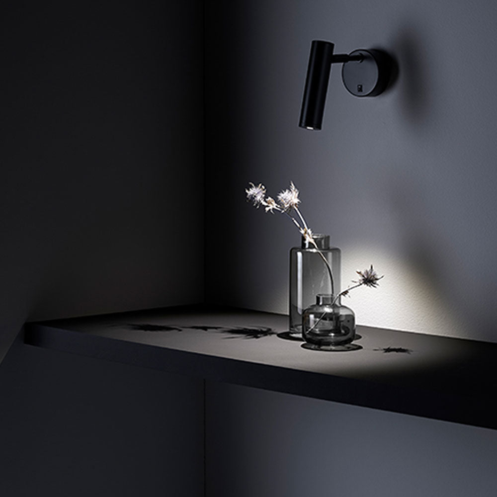 Maru LED Wall Light Matt Black - ARO.A1194/NEG