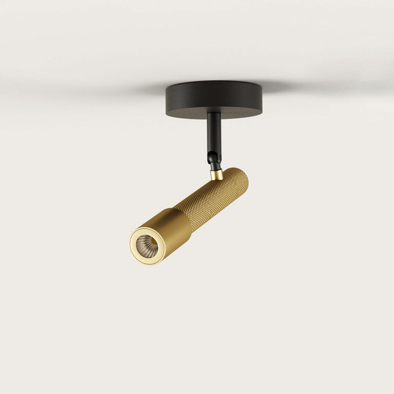 Ycro LED Ceiling Light Matt Black / Matt Brass - ARO.T1297/NEG-ORO