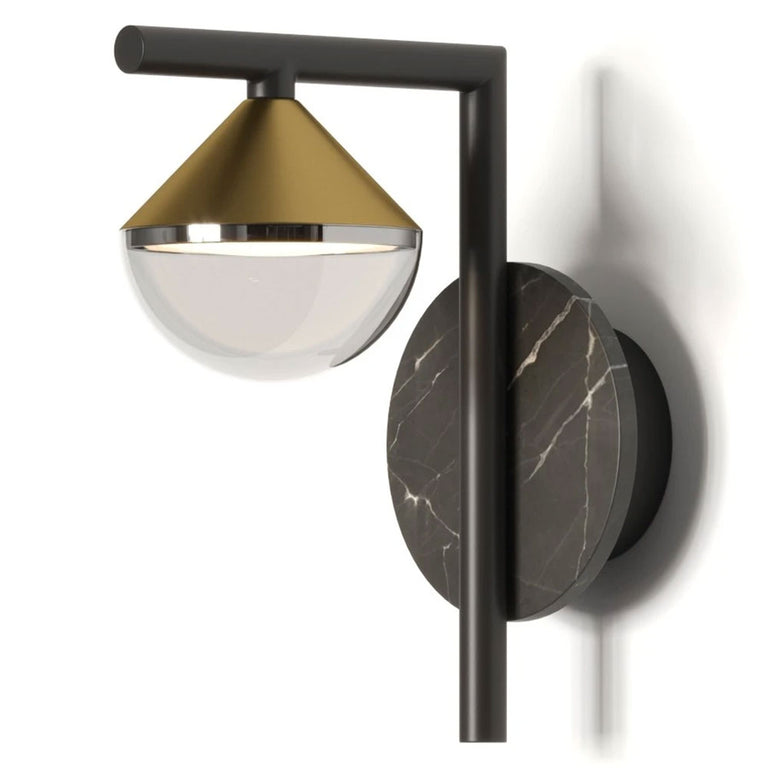 Nino LED Wall Light Matt Black / Matt Gold - ARO.A1275
