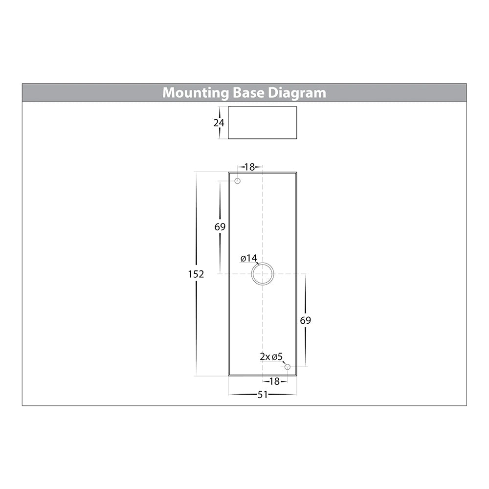Veldi 2 x 5W CCT 240V GU10 LED Up & Down Wall Pillar Light Stainless Steel - HV3633T-SS316
