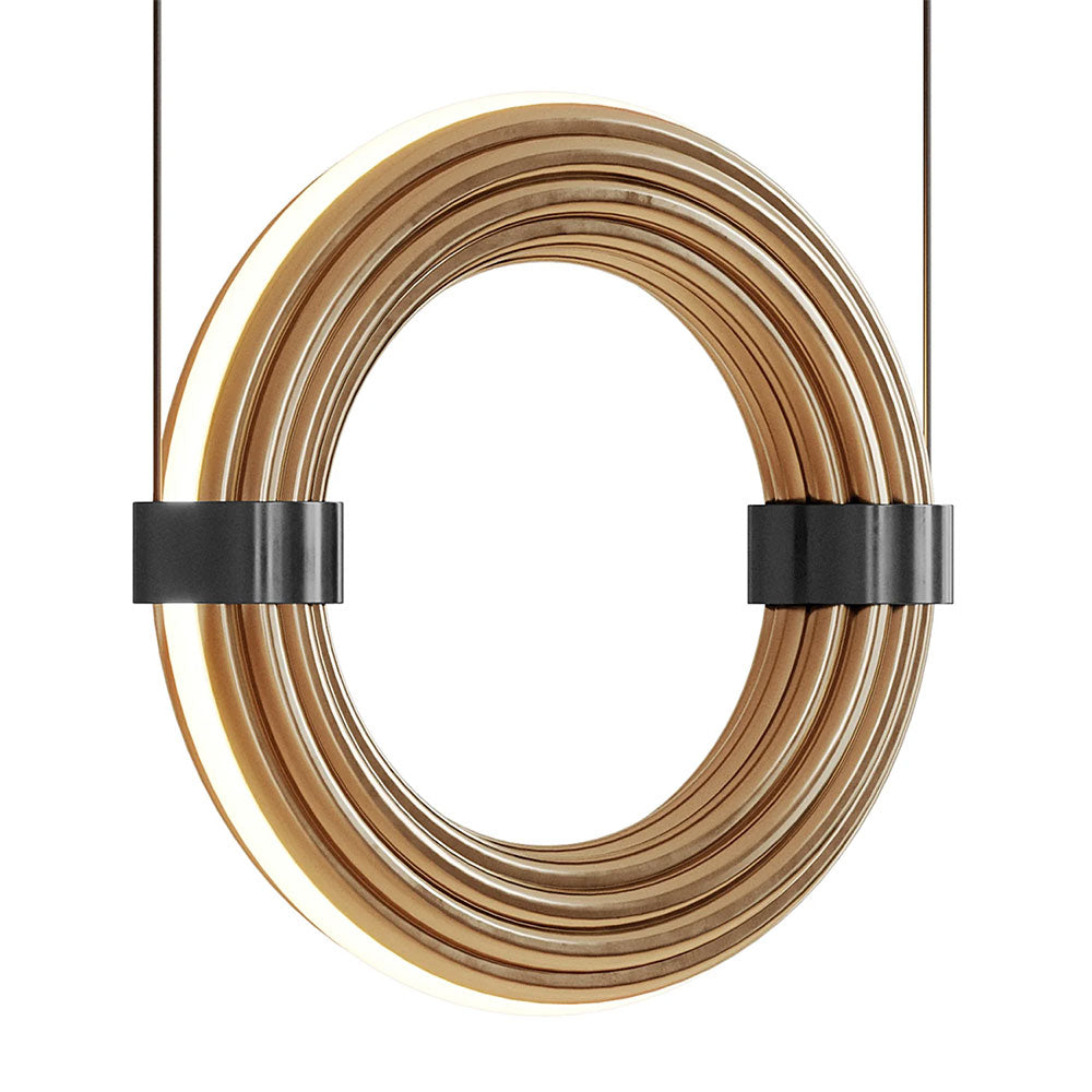 Elli LED Small Pendant Antique Gold / Matt Black - ARO.C1311/S/ORO