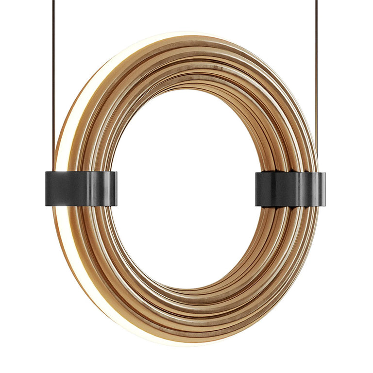 Elli LED Small Pendant Antique Gold / Matt Black - ARO.C1311/S/ORO