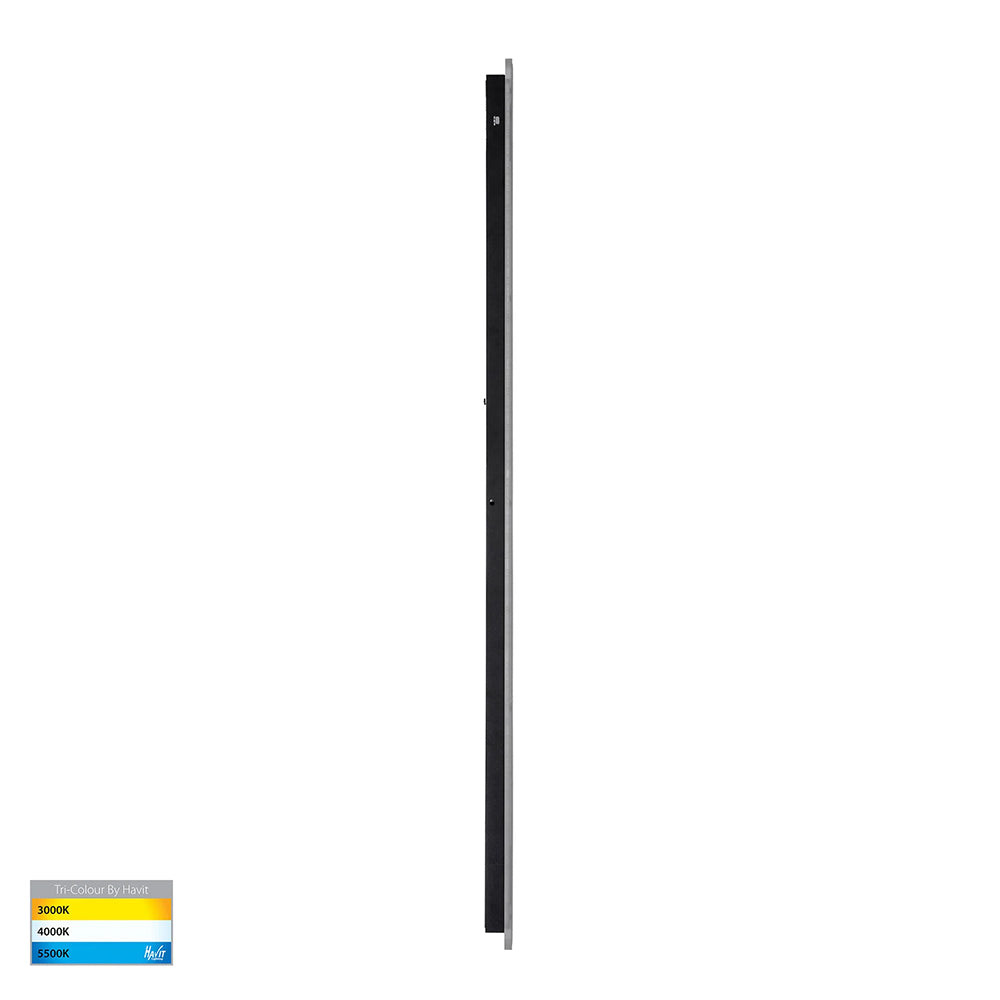 Barline 1500mm 45W CCT 240V LED Wall Light Black - HV3586T-BLK