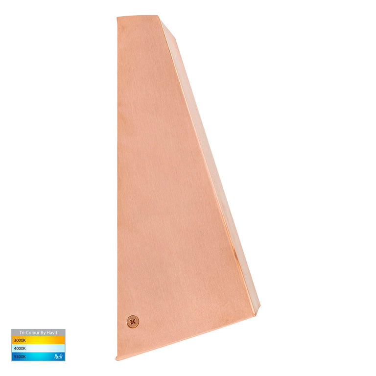 Taper 9W CCT 240V E27 LED Wall Wedge Light Copper - HV3601T-CP