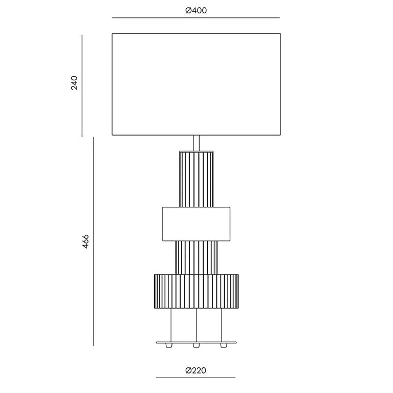 Babel Table Lamp Without Shade