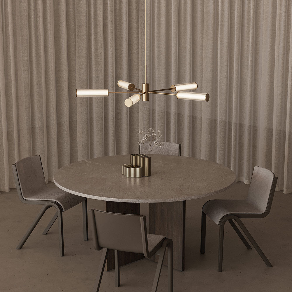 Ison LED 5 Light Pendant Aged Gold - ARO.C1298/5/ORO