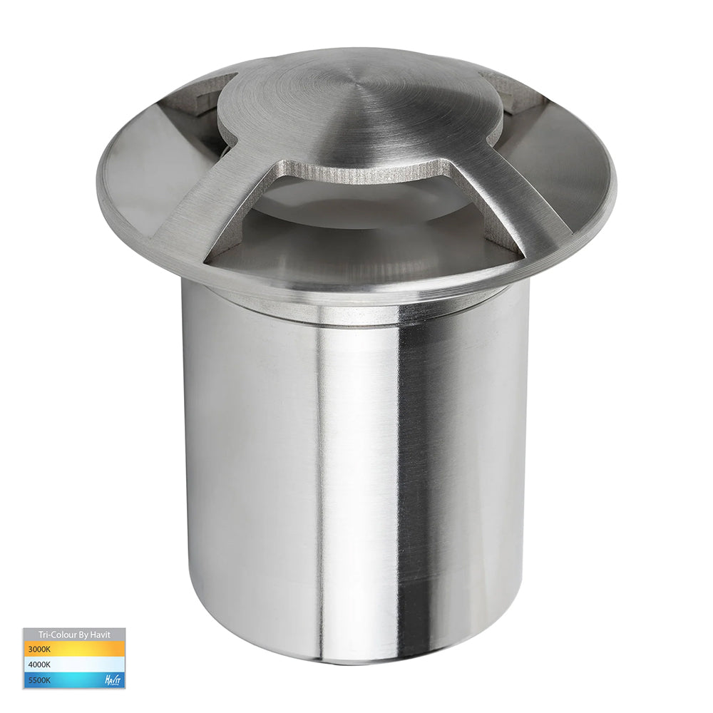 Viale 5W CCT 12V DC MR16 LED Four-Way Driveway Light 316 Stainless Steel - HV19092T