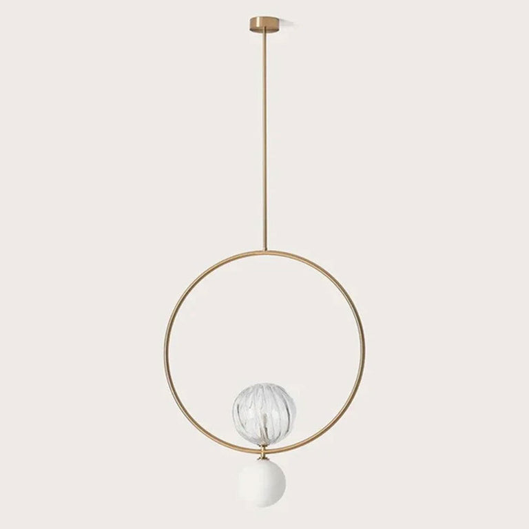 Level LED Small Pendant Aged Gold