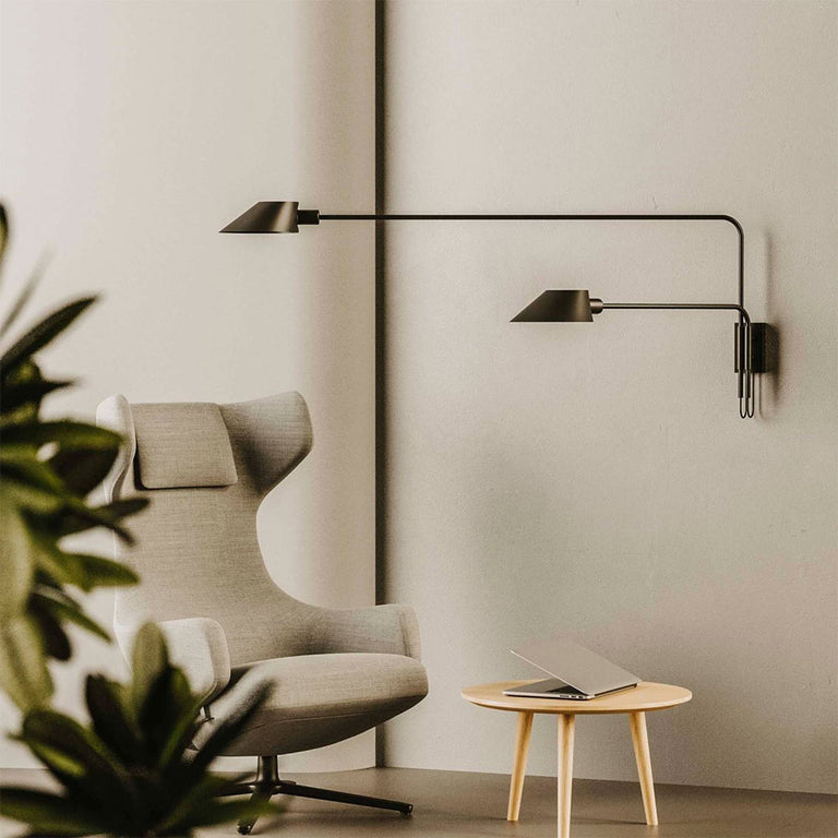Duo Wall Light Matt Black - ARO.A1170/2