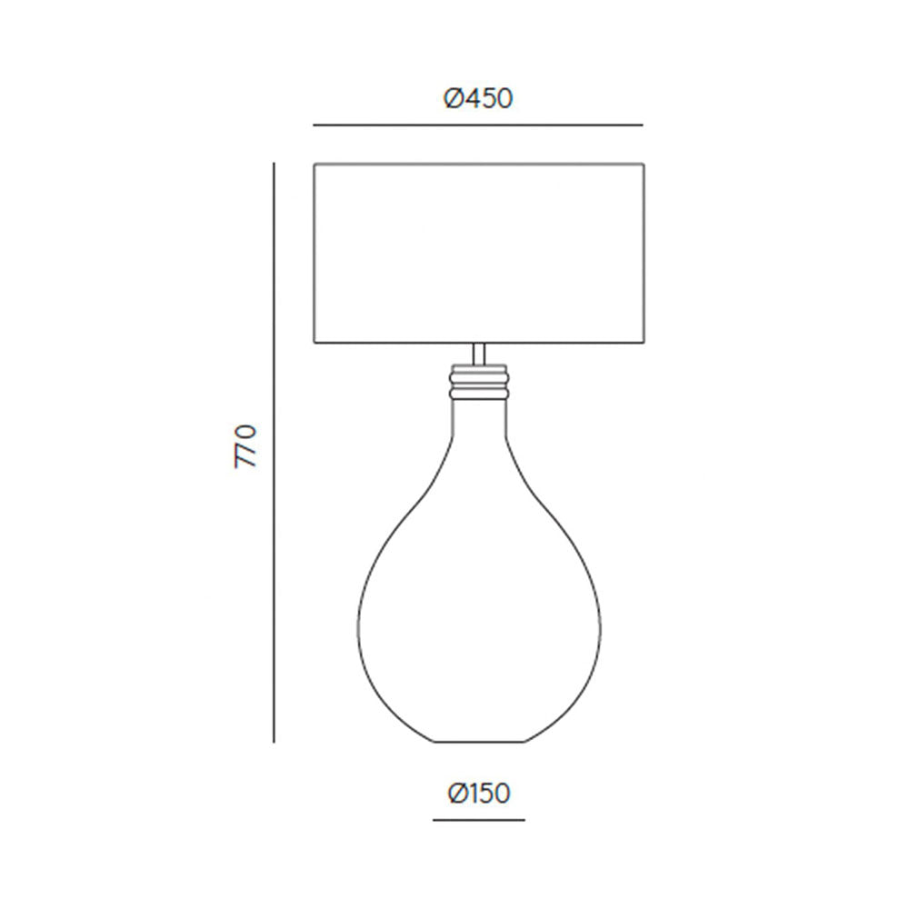 Sam Table Lamp With Shade Brown / White - ARO.NAC093/BRO+801011/45