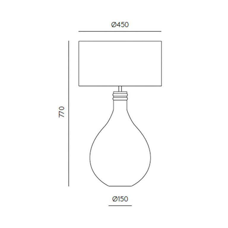 Sam Table Lamp With Shade Brown / White - ARO.NAC093/BRO+801011/45