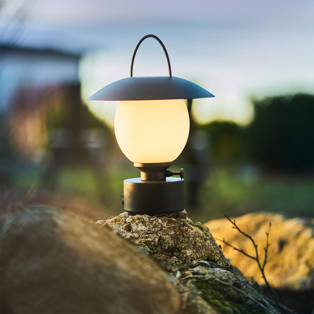 Castro 3W LED Portable Rechargeable Table Lamp Sand Black / Warm White - 4002630-4007