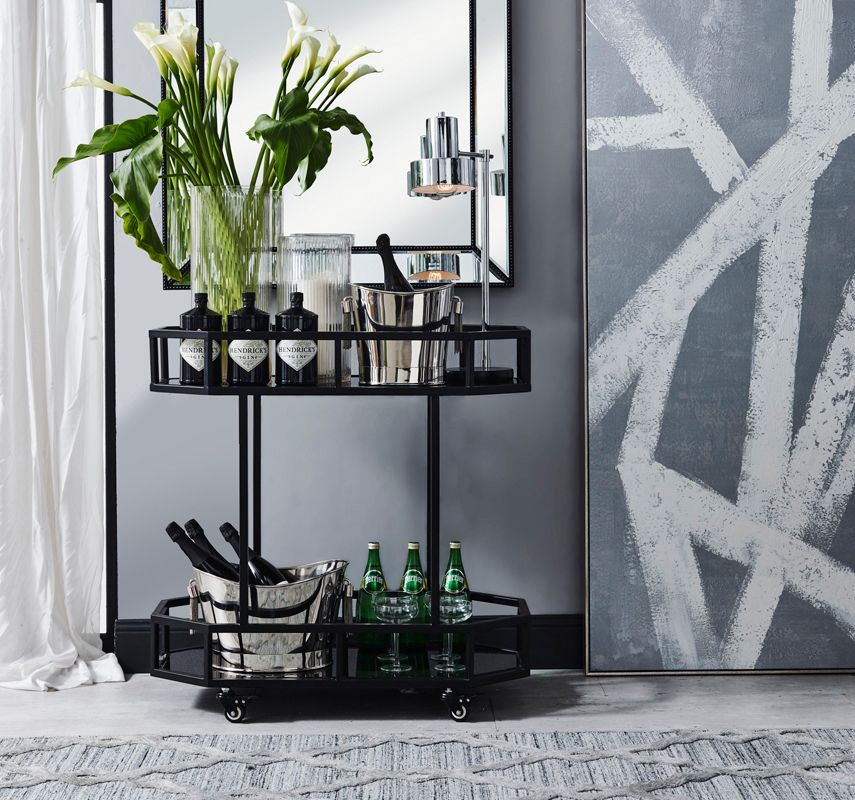 Zeta Large Wall Mirror Black - 40382