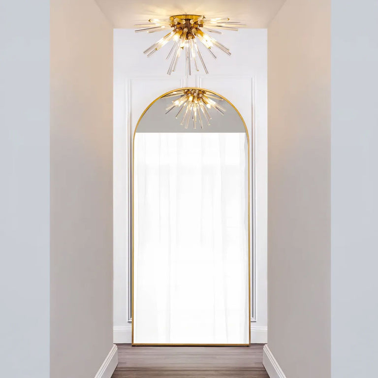 Archibald Floor Mirror Gold Leaf - 40534
