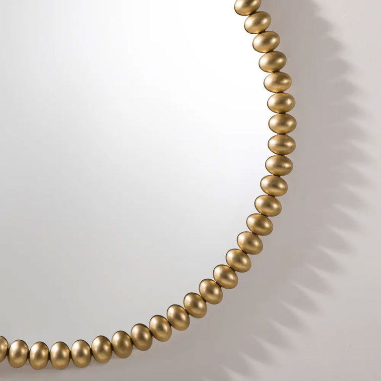 Esme Round Wall Mirror Gold Leaf - 40549