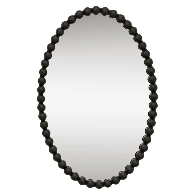 Esme Oval Wall Mirror Black - 40551