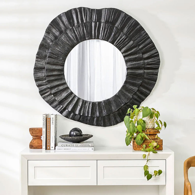 Corfu Wall Mirror Balck - 40560