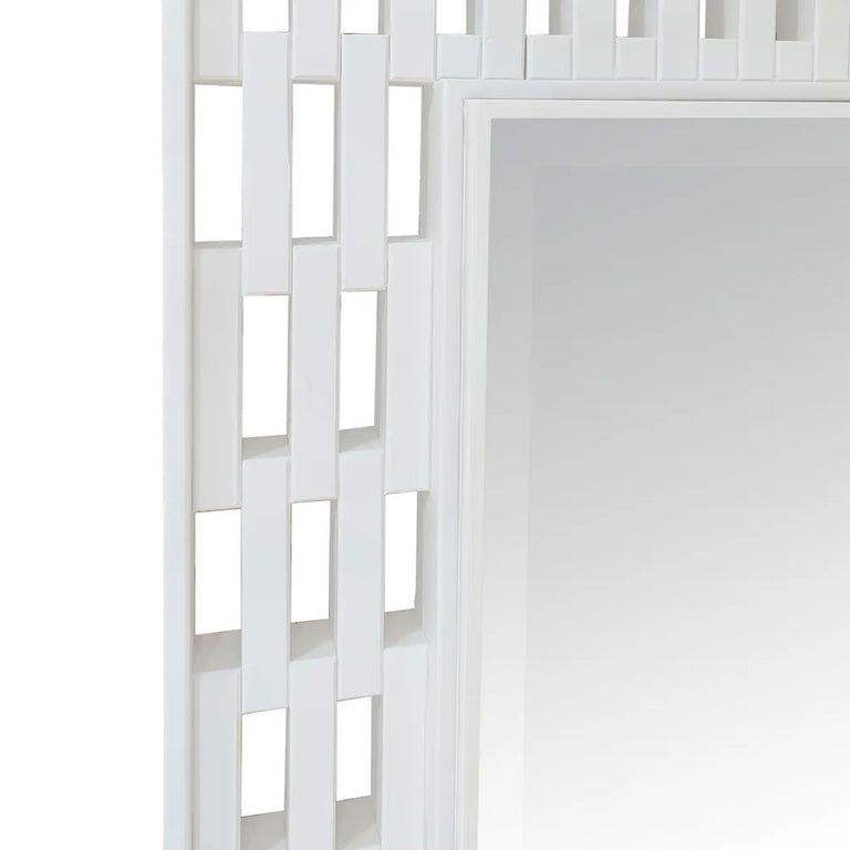Appin Floor Mirror White - 40576