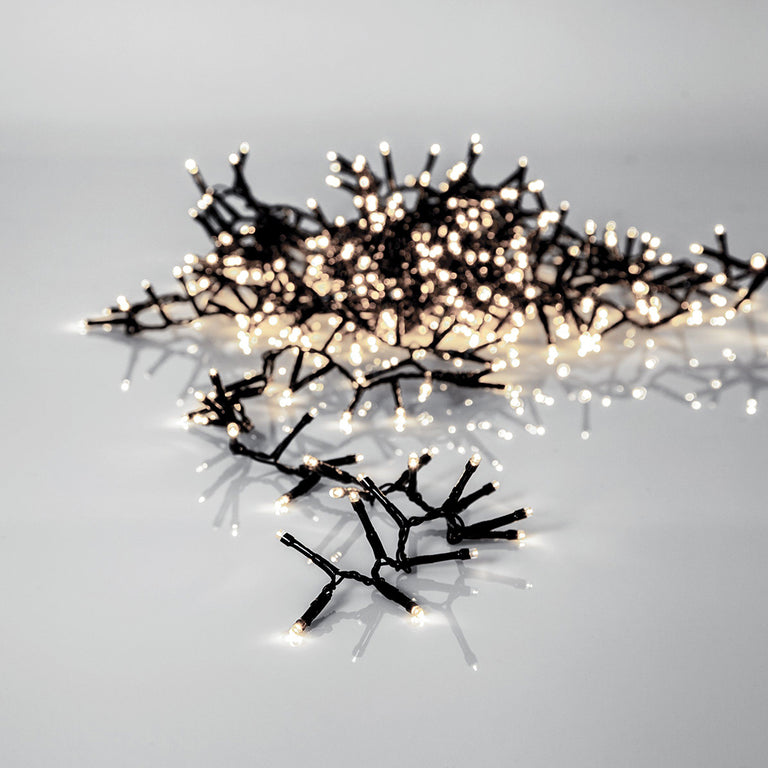 Crispy Ice White 1200 LED Fairy Lights 25 Meter / Warm White IP44 - 410836N