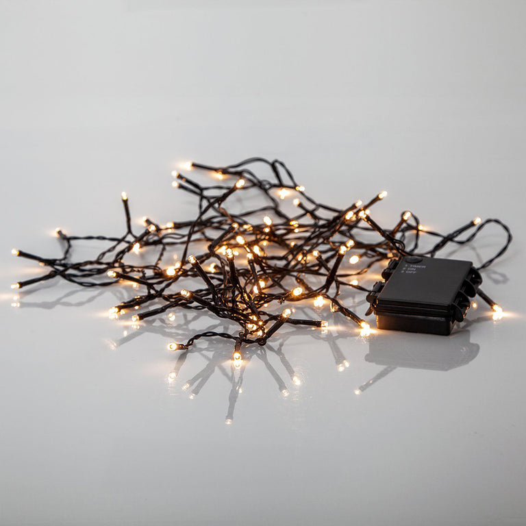 Akku 80 LED Battery Operated 5.6 Meter Fairy Party Lights Warm White - 411076
