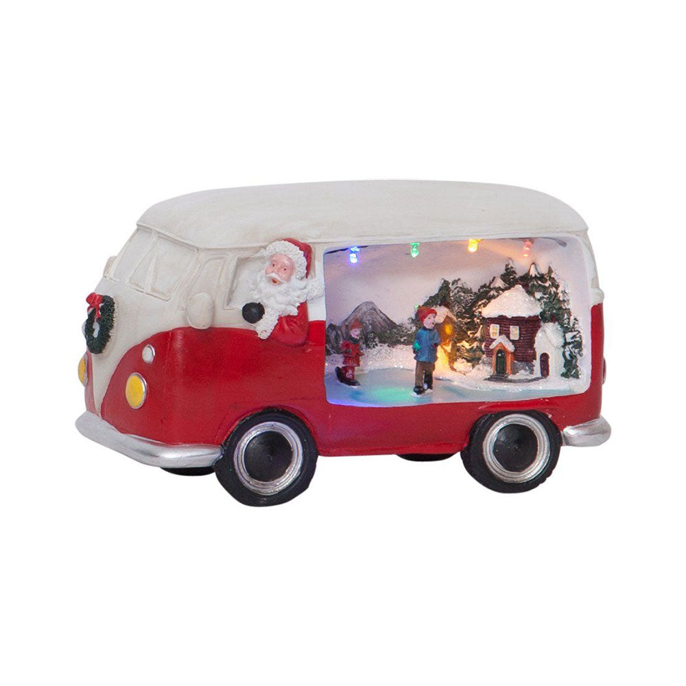 Merryville Battery Operated Combi Van Red / Warm White - 411253