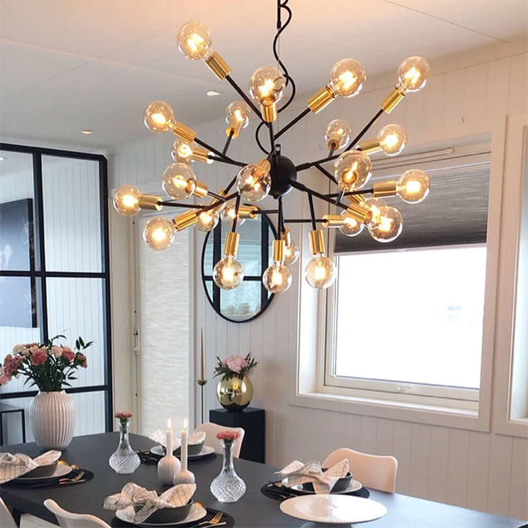 Heroes 24 Light Pendant Matt Black / Brass - 4200460-4002