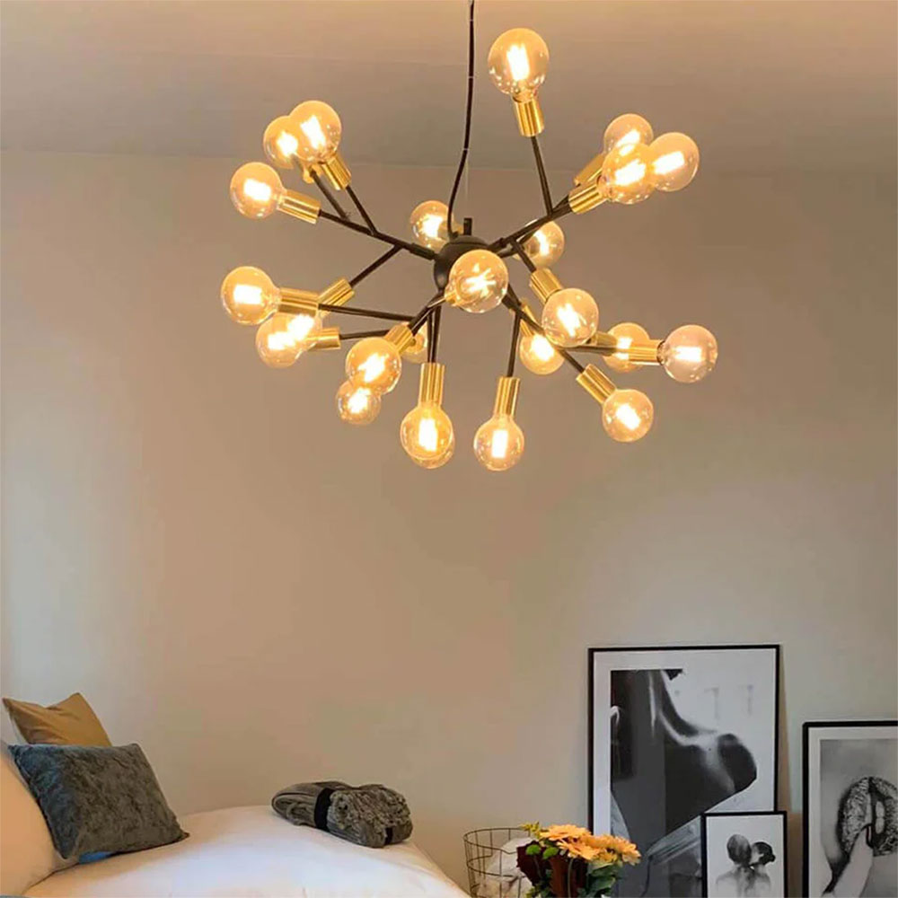 Heroes 24 Light Pendant Matt Black / Brass - 4200460-4002