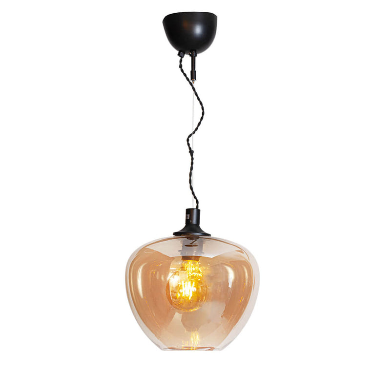 Bellissimo 1 Light Pendant Amber - 4200570-5503
