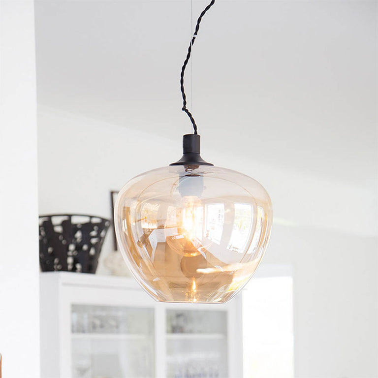 Bellissimo 1 Light Pendant Amber - 4200570-5503