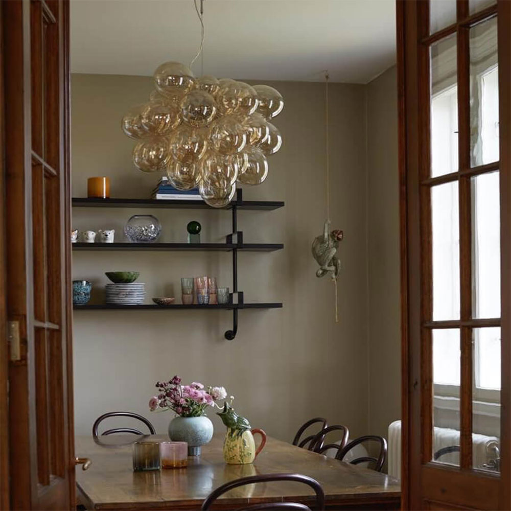Gross Grande 8 Light Pendant Amber - 4200650-5503