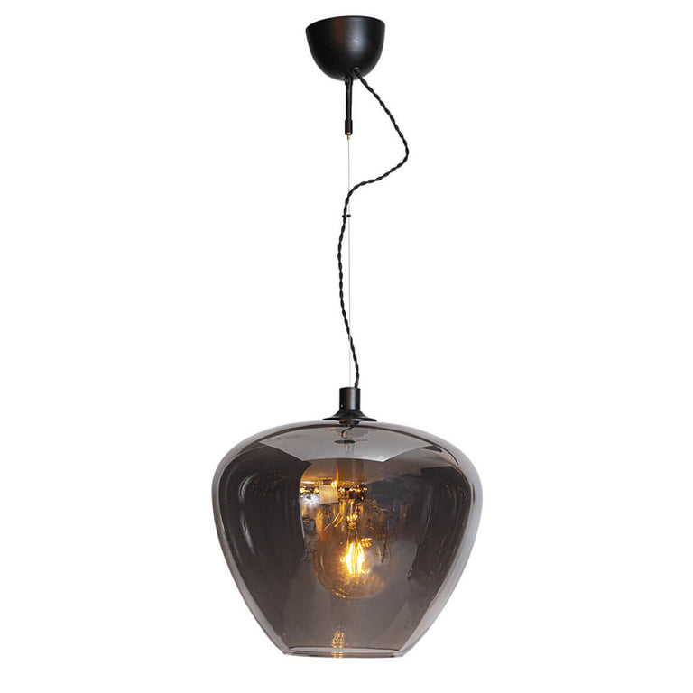 Bellissimo Grande 1 Light Pendant Smoke Grey - 4200870-4505