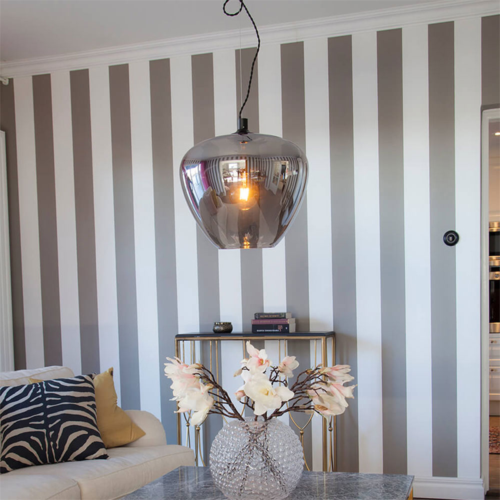 Bellissimo Grande 1 Light Pendant Smoke Grey - 4200870-4505