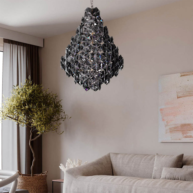 Monarque Grande 11 Light Chandelier Black Chrome - 4200940-6513