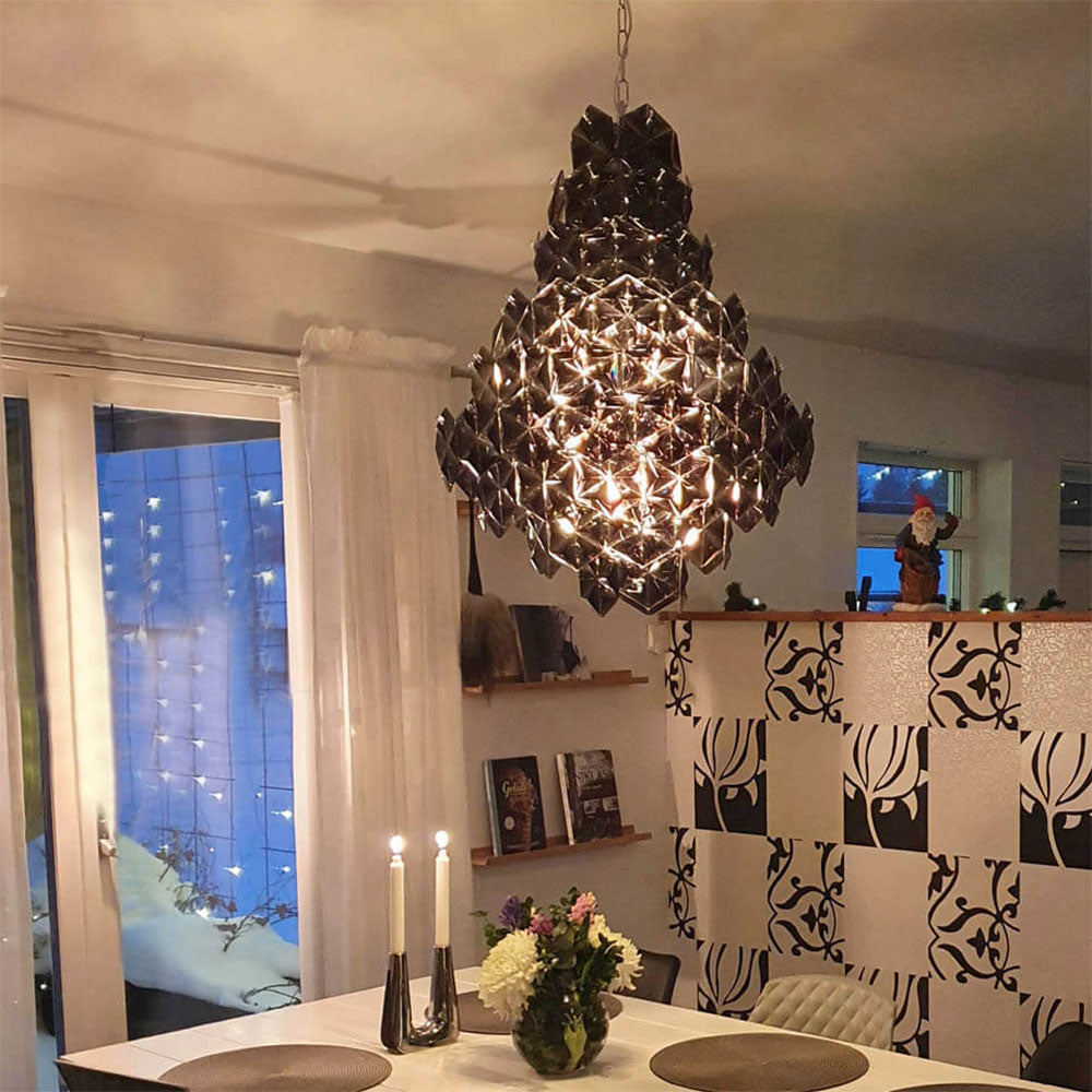Monarque Grande 11 Light Chandelier Black Chrome - 4200940-6513