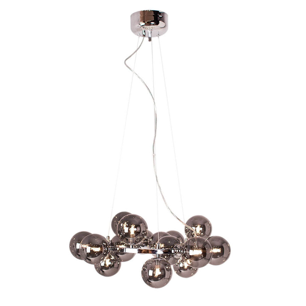 Splendor 15 Light Pendant Chrome / Smoke Grey - 4200970-4505